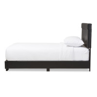 Baxton Studio BSL099-Full-Black Solo Full Size Platform Bed in Black